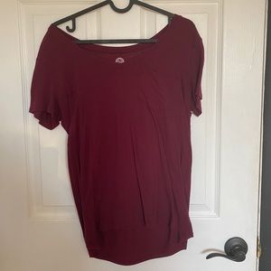 Maroon V-Neck Tee
